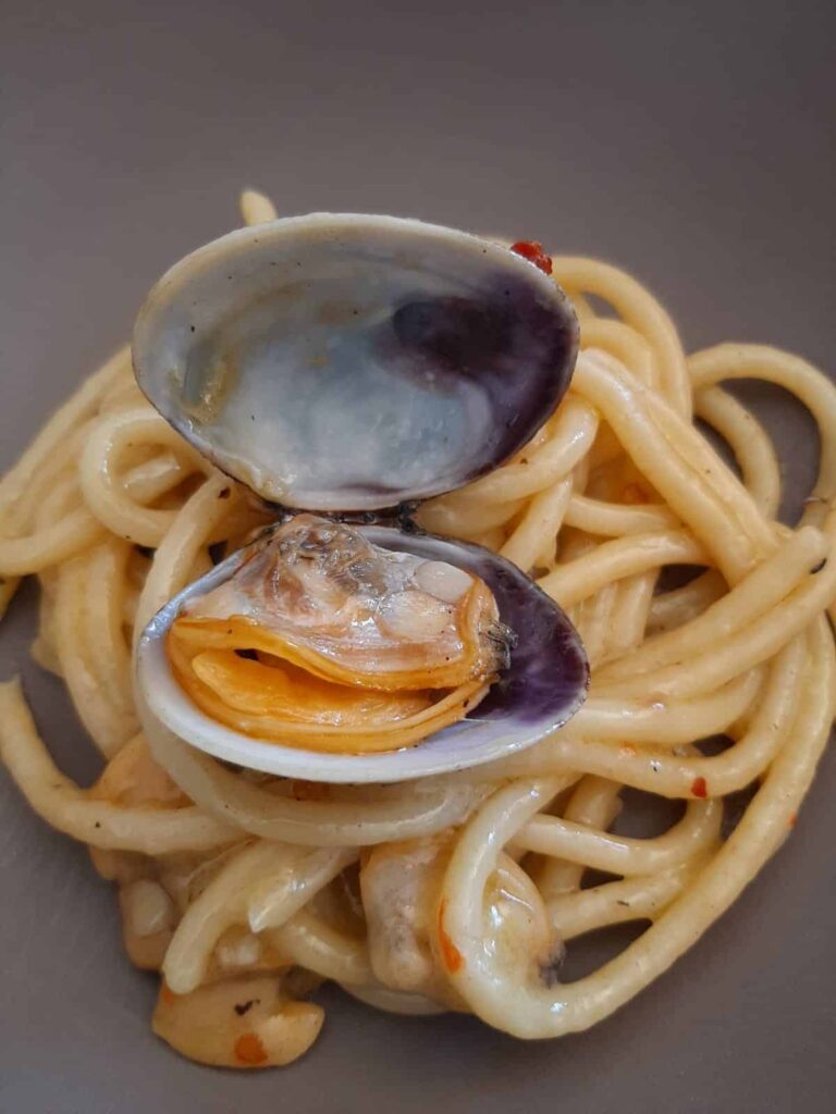 Spaghettoni alle Vongole Veraci sgusciate ilgustonline